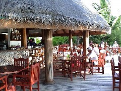 ビーチバーの様子