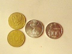 硬貨＠インドネシアルピア