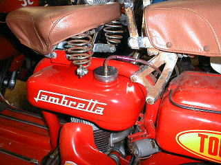 Lambrettaの燃料キャップ