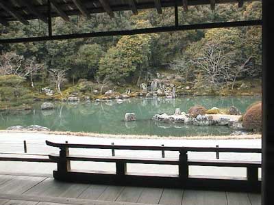 京都天竜寺曹源の池