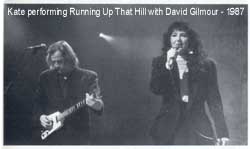 Kate Bush & David Gilmour at Amnesty gig - 1987
