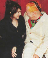 Kate having a laugh with John Lydon
