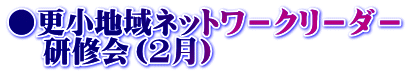 ●更小地域ネットワ－クリ－ダ－    研修会（２月）